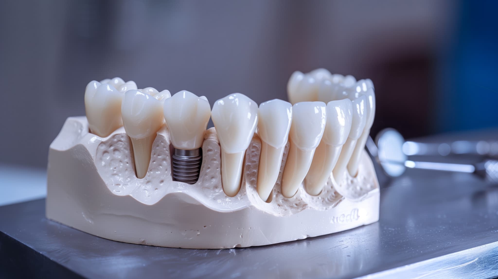 インプラント治療の模型